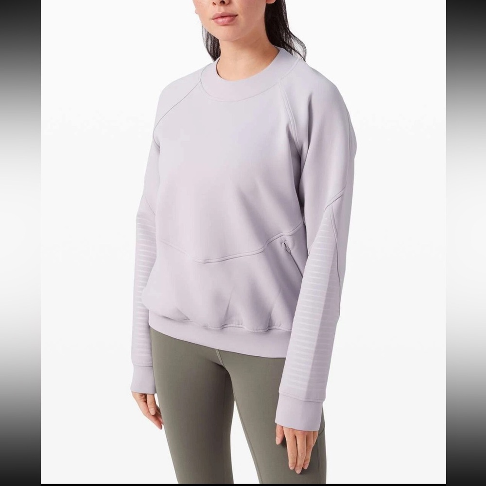 Lululemon Athletica | women’s City Sweat Crew spacer iced Iris purple